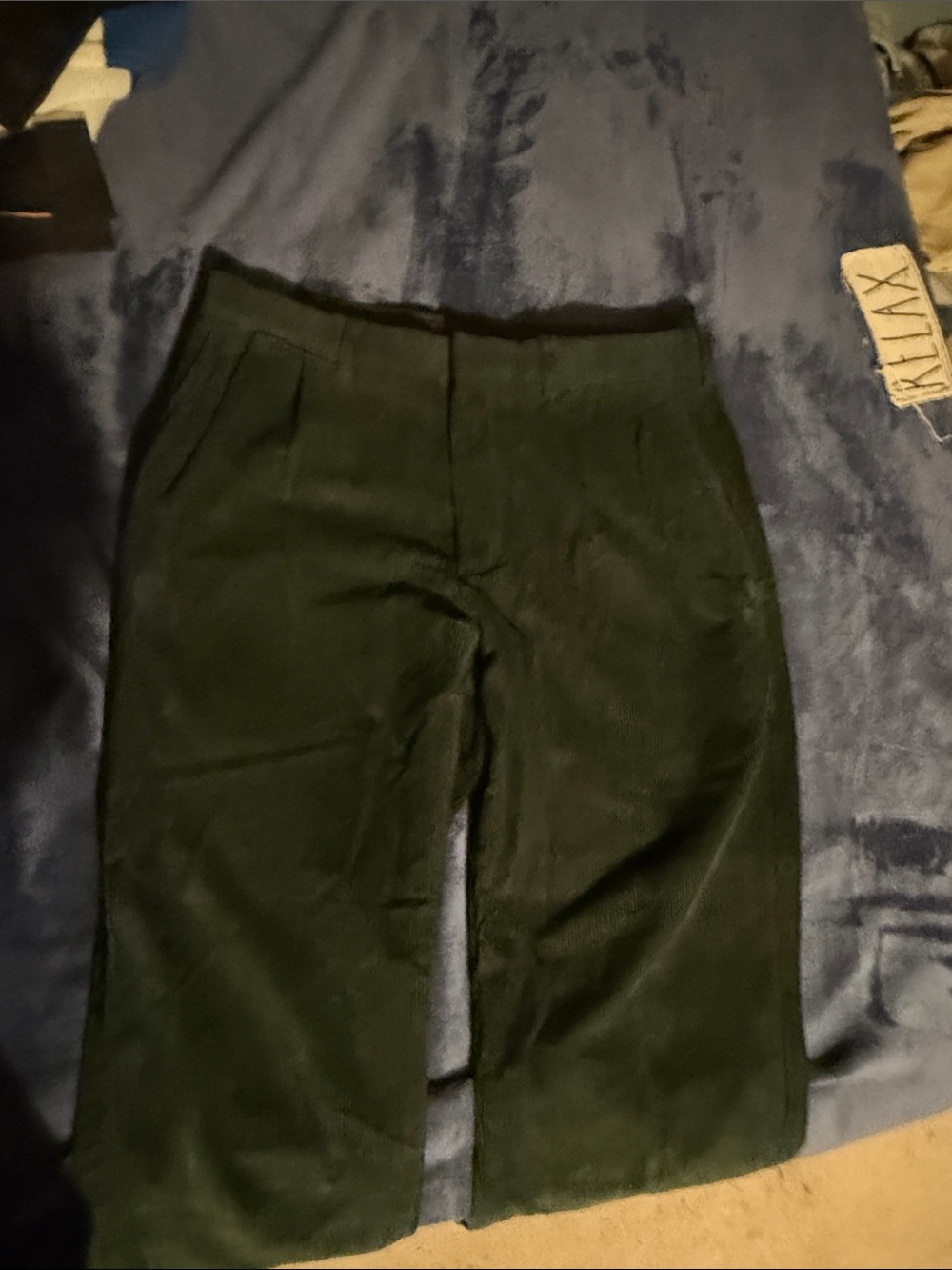 Lands' End Men's Forest Green Corduroy Trousers